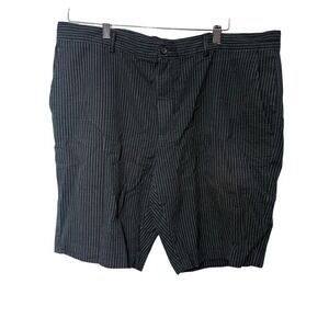 Michael Kors Men's Black Pinstripe Seersucker Shorts Size 38 Cotton Summer